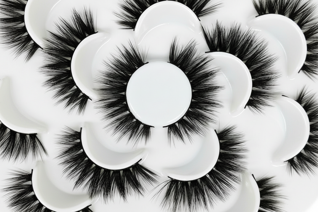 3D Natural Lotus Porcelain False Eyelashes