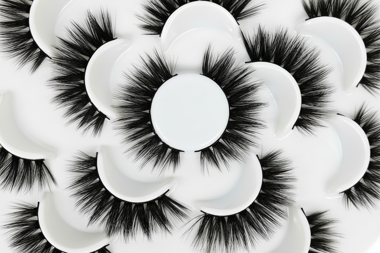 3D Natural Lotus Porcelain False Eyelashes