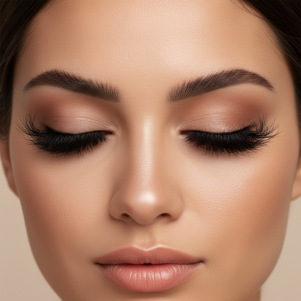 Women's Fashion Dense Mink Hair False Eyelashes