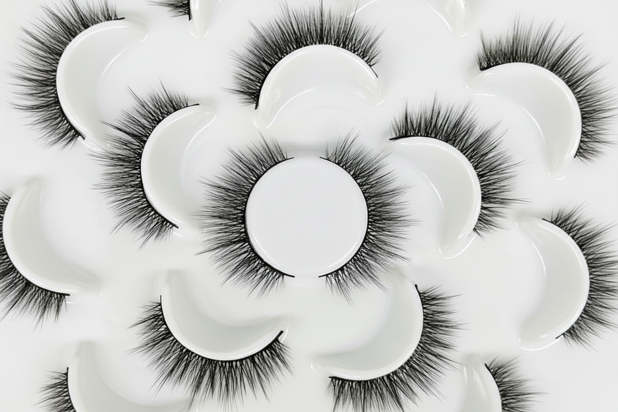 3D Natural Lotus Porcelain False Eyelashes