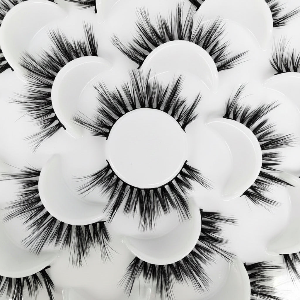 3D Natural Lotus Porcelain False Eyelashes